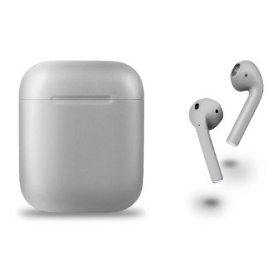 Беспроводные наушники Apple AirPods 2 Custom матовый, Серебряный - фото 30153