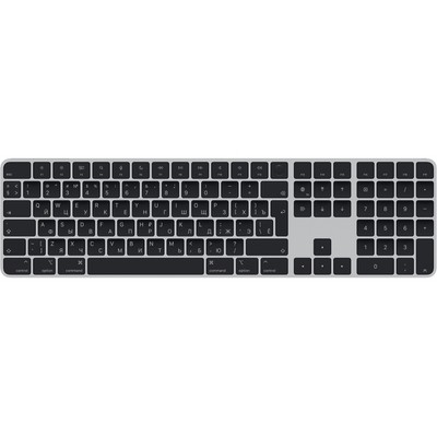 Беспроводная клавиатура Apple Magic Keyboard с Touch ID и цифровой панелью, черный - фото 33549