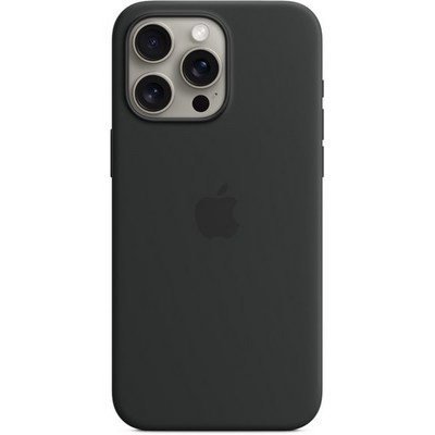 Чехол Apple iPhone 15 Pro Max Silicone Case with MagSafe - Black - фото 35546