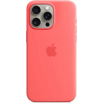 Чехол Apple iPhone 15 Pro Max Silicone Case with MagSafe - Guava - фото 35560