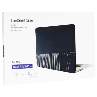 Защитный чехол-накладка HardShell Case для Apple MacBook New Pro 16" Touch Bar (2019г.) A2141 матовая черная - фото 6218