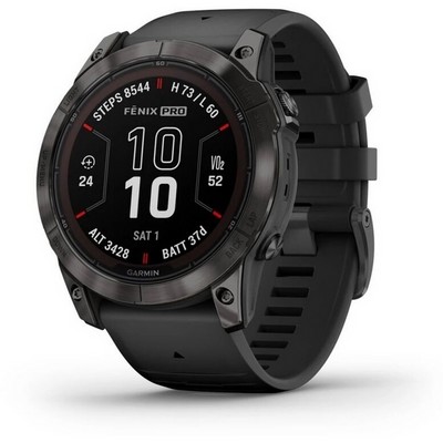 Умные часы Garmin Fenix 7X Pro Sapphire Solar Carbon Grey 010-02778-11 - фото 38838