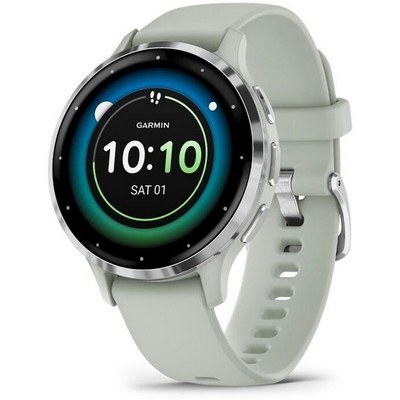 Умные часы Garmin Venu 3S Silver Stainless Sage Grey 010-02785-01 - фото 38901