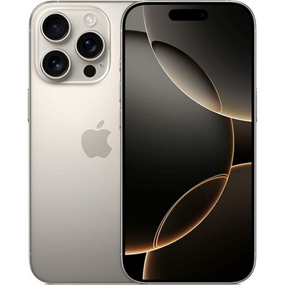 Смартфон Apple iPhone 16 Pro 128 ГБ SIM + eSIM, титан - фото 42533