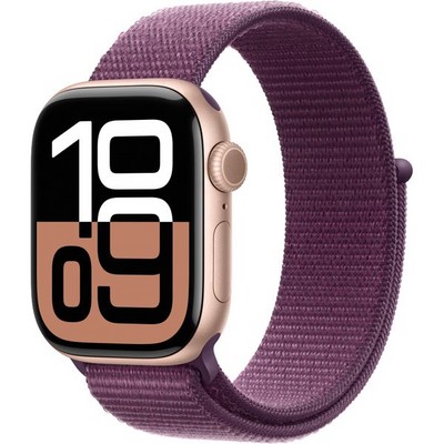 Умные часы Apple Watch Series 10 GPS 42mm Rose Gold Aluminum Plum Sport Loop - фото 42694