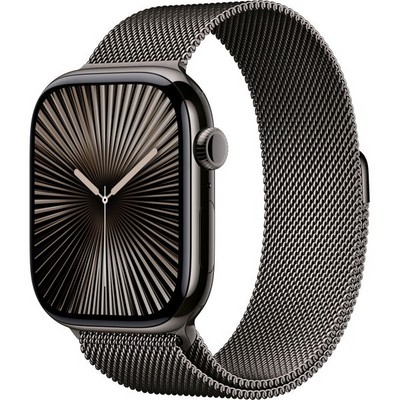 Умные часы Apple Watch Series 10 GPS + Cellular 46mm Slate Titanium Milanese Loop - фото 42793