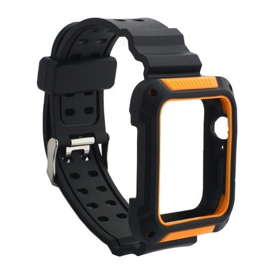 Ремешок COTECi W39 Integrated Movement Band (WH5268-BO) для Apple Watch 44мм/ 42мм Черно-Оранжевый - фото 7124