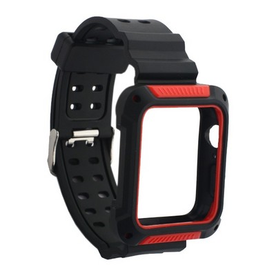 Ремешок COTECi W39 Integrated Movement Band (WH5268-BR) для Apple Watch 44мм/ 42мм Черно-Красный - фото 7126