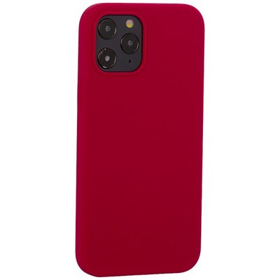 Накладка силиконовая MItrifON для iPhone 12 Pro Max (6.7") без логотипа Raspberry Малиновый №36 - фото 11192