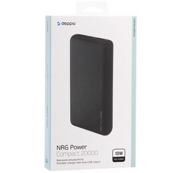 Аккумулятор внешний универсальный Deppa NRG 20000 mAh power bank D-33551 (2USB: 5V-2.1A) Графитовый