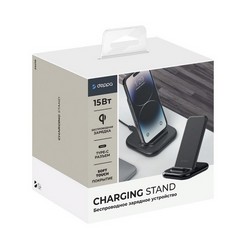 Беспроводное зарядное устройство Deppa QI Fast Charge 15W (D-24019) для смартфонов с поддержкой стандарта QI Черный