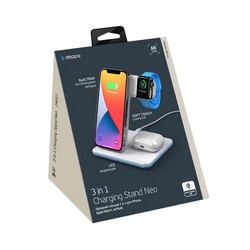 Беспроводное зарядное устройство Deppa Charging Stand Neo 3в1 (D-24017) для Apple iPhone/ Watch/ Air Pods 20Вт Белый