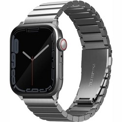 Браслет Uniq Strova Strap Link Steel для Apple Watch 49/45/44/42 мм, серебристый