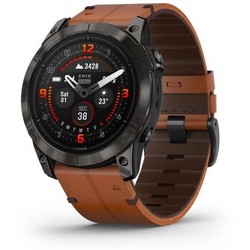 Умные часы Garmin epix Pro (Gen 2) Sapphire Edition 51 mm Carbon Grey Brown 010-02804-30