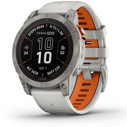 Умные часы Garmin Fenix 7 Pro Sapphire Solar Fog Gray Orange 010-02777-21