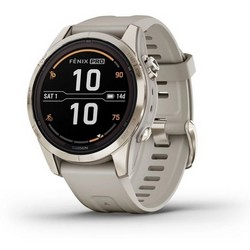 Умные часы Garmin Fenix 7S Pro Sapphire Solar Soft Gold 010-02776-15