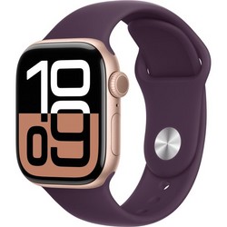 Умные часы Apple Watch Series 10 GPS 42mm Rose Gold Aluminum Plum Sport Band