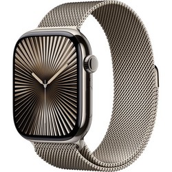 Умные часы Apple Watch Series 10 GPS + Cellular 46mm Natural Titanium Milanese Loop