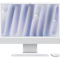 Моноблок Apple iMac 24" Retina 4,5K 2024 (M4, 10-Core CPU, 10-Core GPU, 24 Гб, 512 Гб SSD) MCR24, серебристый