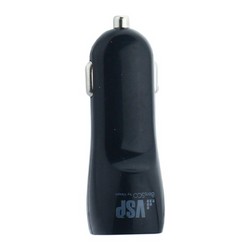 Разделитель автомобильный BoraSCO B-22031 Car Charger + дата-кабель MicroUSB 1.0 м (USB: 5V/ 1A) Черный