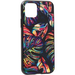 Чехол-накладка закаленное стекло Deppa Glass Case D-87252 для iPhone 11 Pro (5.8") 2.0мм Листья