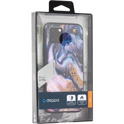 Чехол-накладка закаленное стекло Deppa Glass Case D-87256 для iPhone 11 Pro (5.8") 2.0мм Фиолетовый Агат