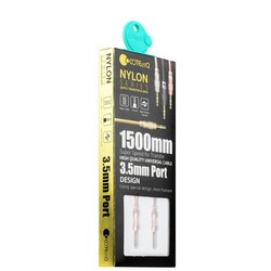 Кабель COTECi Nylon Audio line Cable Aux CS5057-MRG 3.5mm (1.5 м) Розовое золото