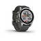 Умные часы Garmin Fenix 7S Solar серебристый с графитовым силиконовым ремешком - фото 33213